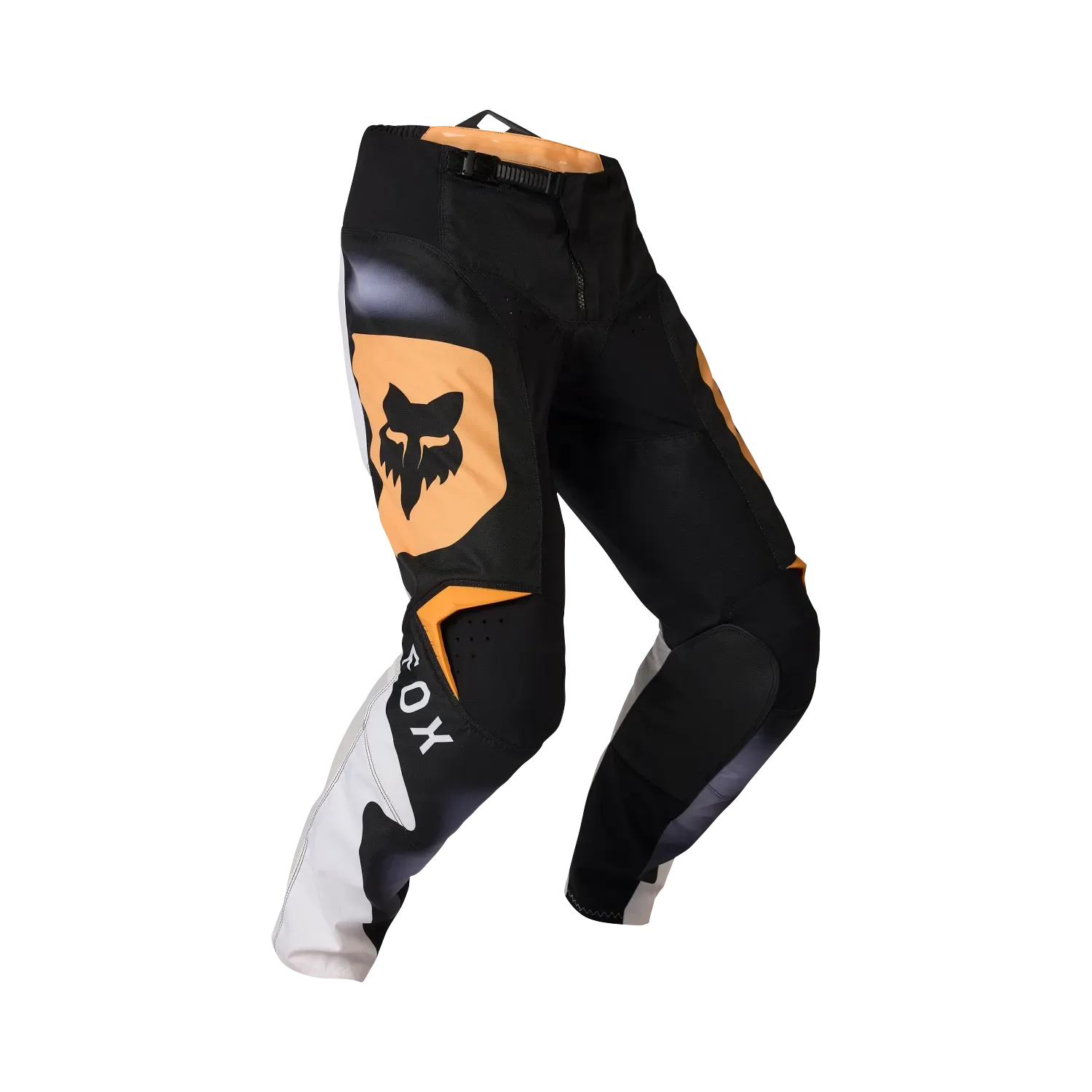 Motocross-Hose von Fox Racing mit markantem Fuchslogo in Orange auf Schwarz
