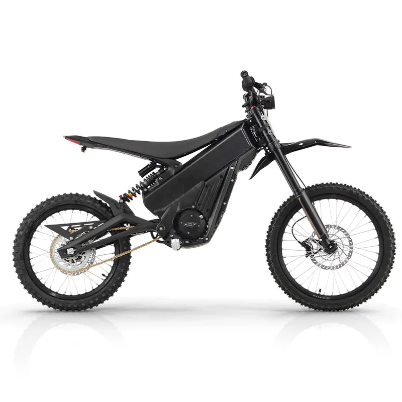 Talaria X3 Concept Elektro-Dirtbike in schwarzem Design auf weißem Hintergrund
