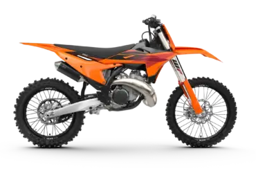 KTM 250 SX 2027, Motorrad, Seitenansicht, orange, Offroad