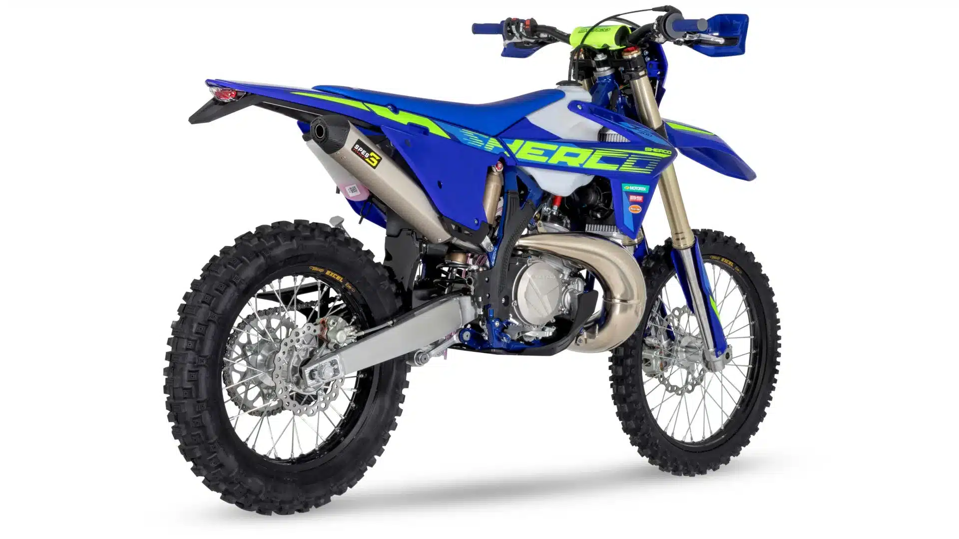 Sherco 300 SE FACTORY 2026 Enduro-Motorrad, Ansicht von hinten links