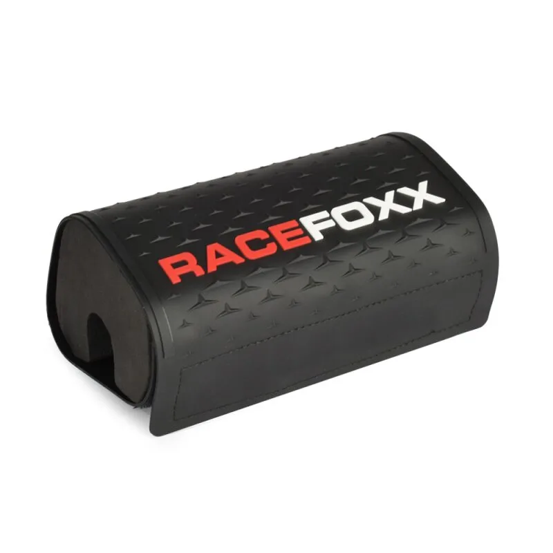 RACEFOXX Lenkerpolster in Schwarz mit Logo für Motocross- und Supermoto-Lenker