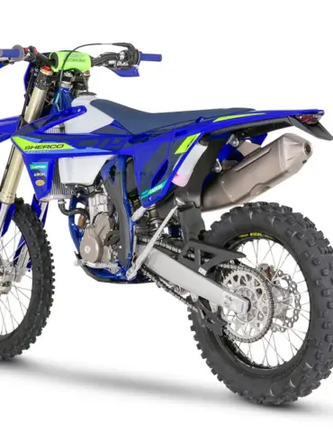 Sherco 250 SEF FACTORY 2027, moderne Enduro mit KYB-Fahrwerk und Akrapovič-Auspuffanlage