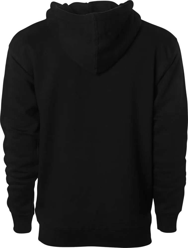 FLY DBK Hoodie in Schwarz, Rückansicht ohne sichtbares Motiv oder Logos.