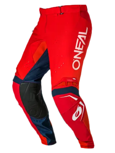Motocross-Hose O'NEAL PRODIGY FIVE FIVE FADE in Rot, Orange und Navy mit großem O'NEAL-Schriftzug
