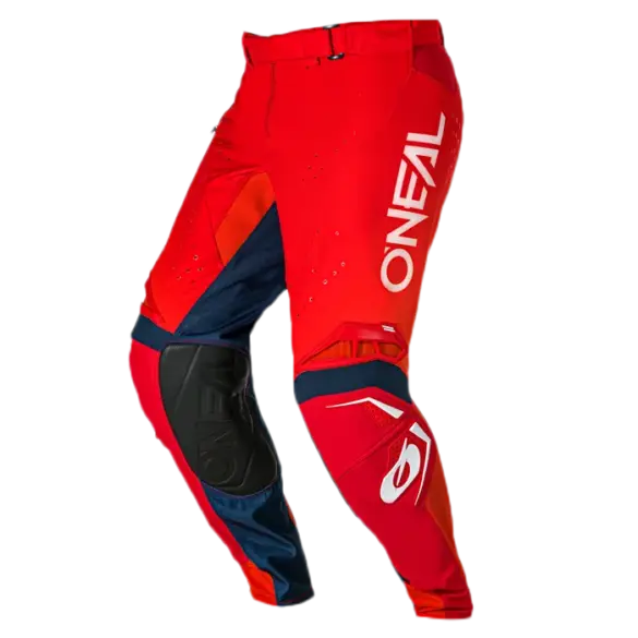 Motocross-Hose O'NEAL PRODIGY FIVE FIVE FADE in Rot, Orange und Navy mit großem O'NEAL-Schriftzug