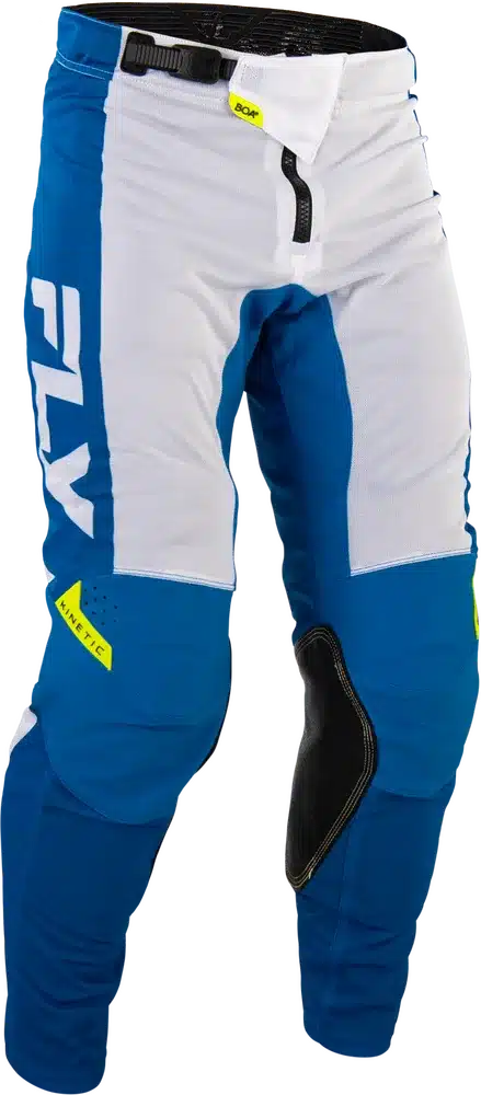 Kinetic Mesh Pants, Offroad-Hose mit BOA®-Verschluss, in Blau/Weiß mit schwarzem Knie-Panel