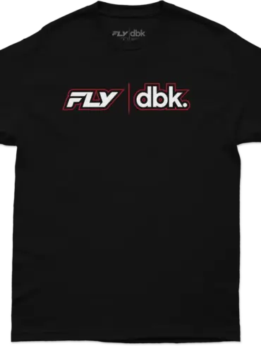 Schwarzes FLY DBK T-Shirt mit dezentem Logo-Aufdruck für Herren