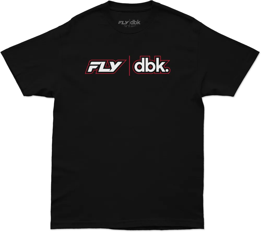 Schwarzes FLY DBK T-Shirt mit dezentem Logo-Aufdruck für Herren