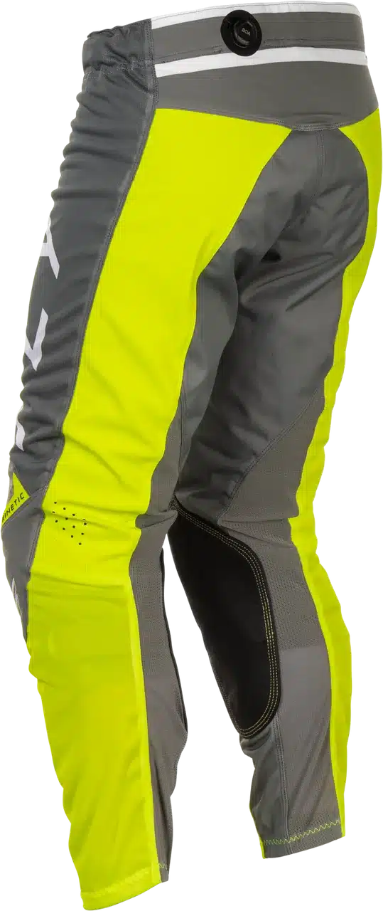 Motorradhose Kinetic Mesh Center Pants, Modell Grey/White/HI-VIS, mit BOA®-Verstellsystem.