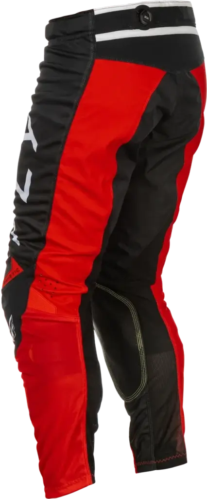 Motorradhose Kinetic Mesh Center Pants in Rot und Schwarz, Rückansicht mit BOA®-Verstellsystem