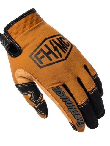 Sanguaro Bennet Glove in Camel mit Klettverschluss und Verstärkungen, ideal für Offroad-Touren