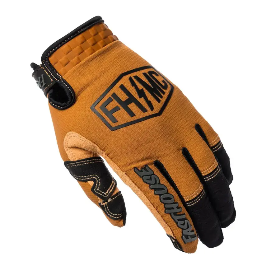 Sanguaro Bennet Glove in Camel mit Klettverschluss und Verstärkungen, ideal für Offroad-Touren