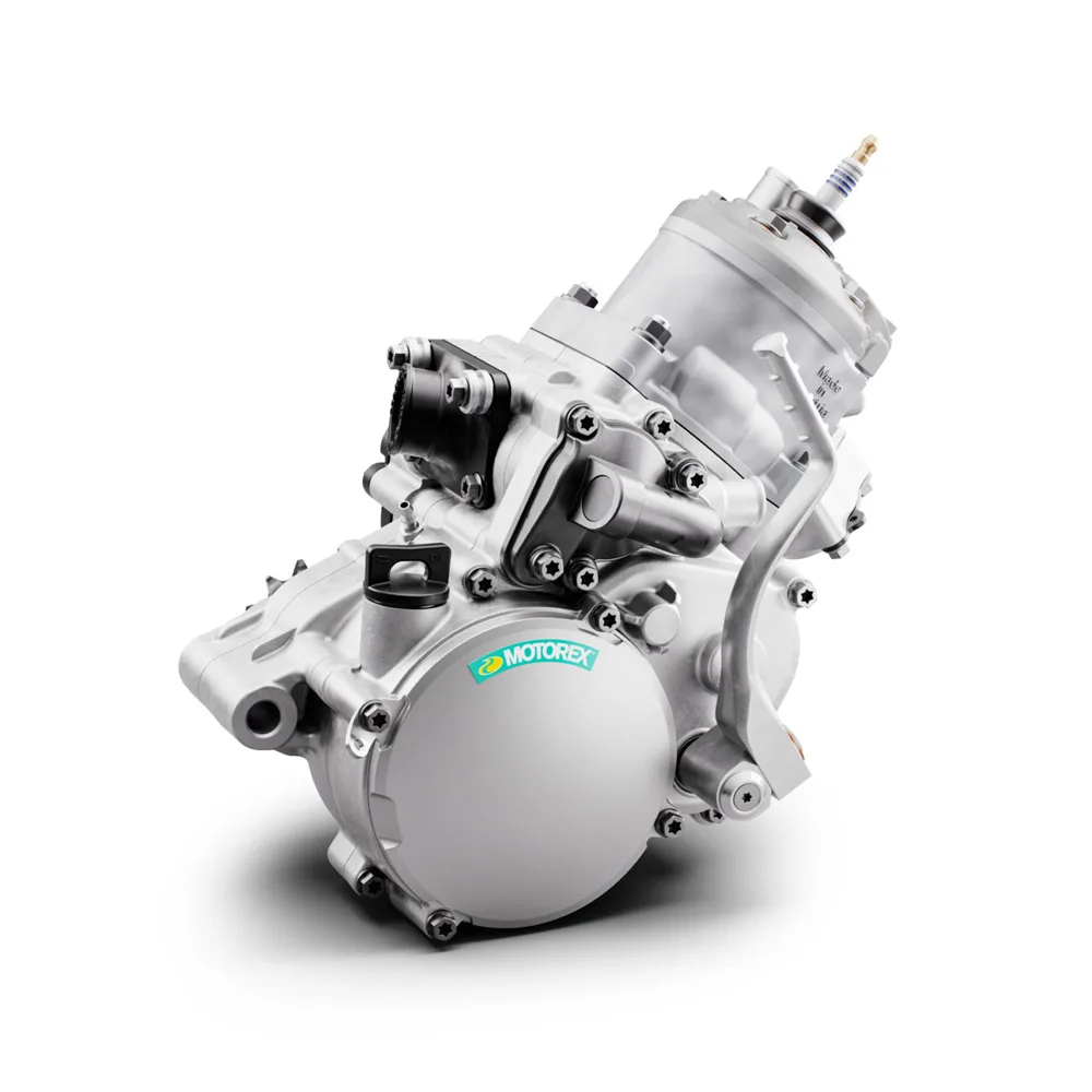 Motor der GasGas MC 65 mit sichtbarer Motorex-Kennzeichnung