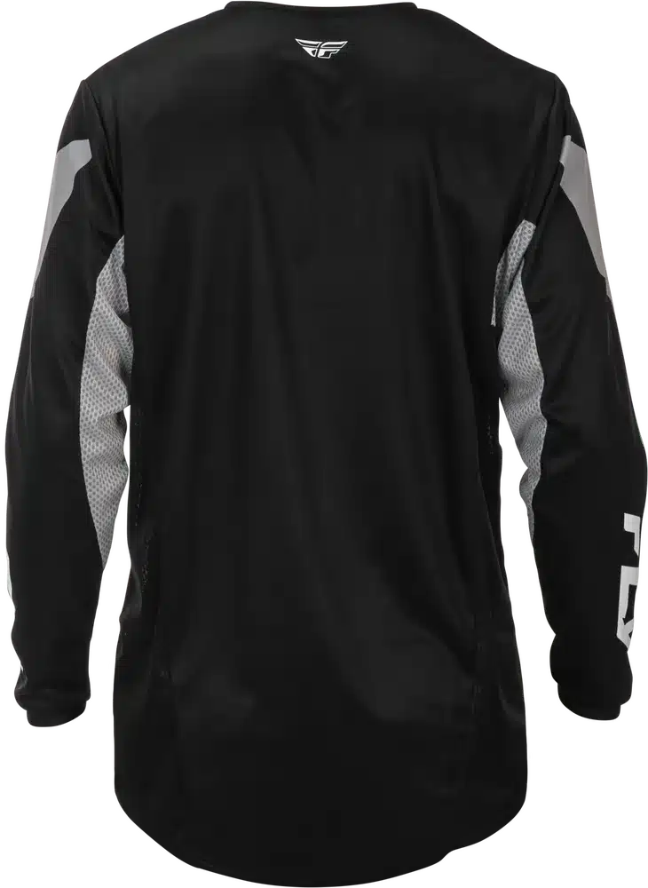 Motocross Jersey Kinetic 2026 Rückansicht in Schwarz und Grau