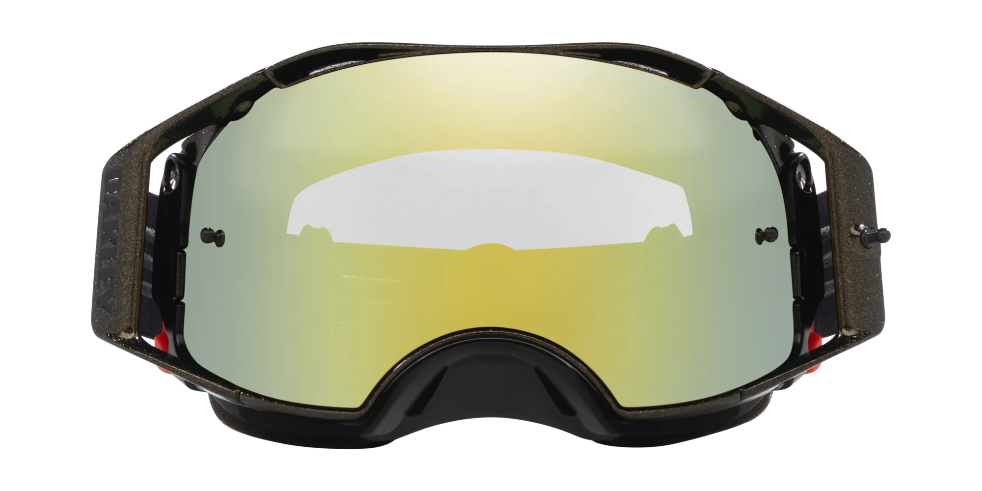 Oakley Airbrake MX Motocross-Brille mit 24K-Iridium-Glas, Vorderansicht
