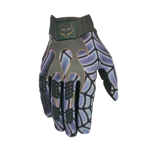 Fox Lab Flexair MTB-Handschuh mit einzigartigem Grafikdesign und kompressionsgeformter Manschette.