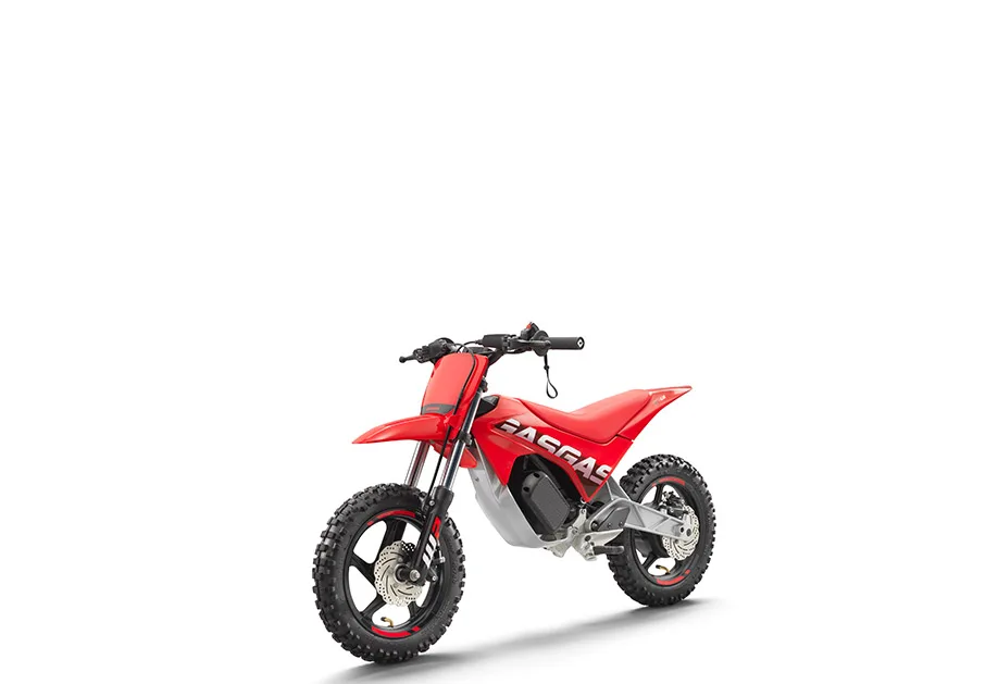 Elektro-Minibike GasGas MC-E 2 in Rot, Kinder-Offroadmotorrad mit modernen Komponenten