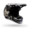 Schwarzer V1 Diffuse Special Edition Integralhelm mit verstellbarem Visier und abnehmbarer Mundschutzabdeckung.