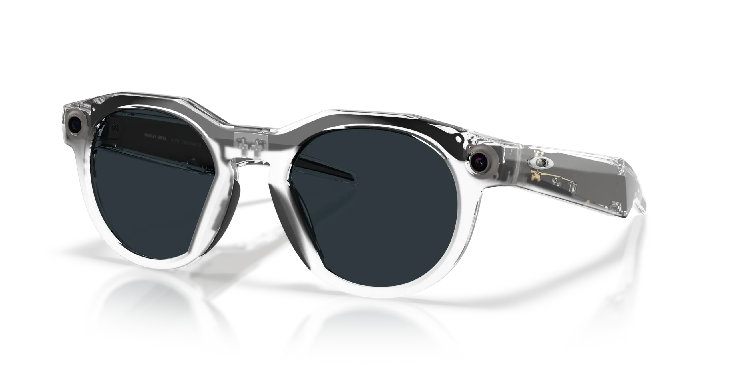 Oakley Meta HSTN Smart-Sonnenbrille mit runder Vollrandfassung und integrierter Kamera