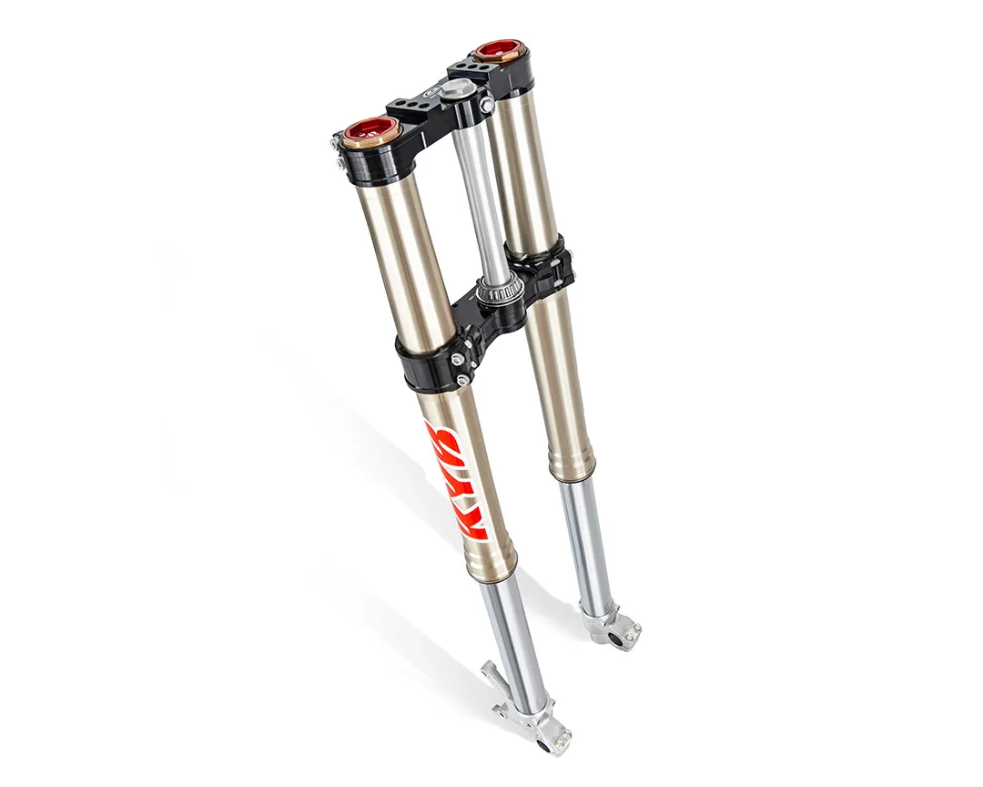 Kayaba Upside-down-Gabel mit 48 mm Durchmesser für Beta RX 4T 450, freigestellt