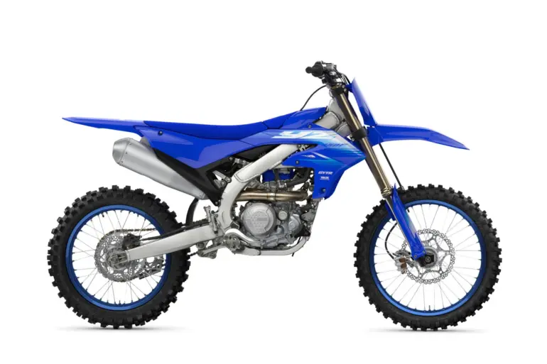 Yamaha YZ450F Motocross-Motorrad Modelljahr 2027 in der Seitenansicht