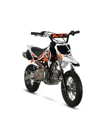 Kayo TS90 Kinder Offroad-Bike mit 86 cm³ Viertaktmotor im Studio vor weißem Hintergrund