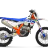 KTM 250 EXC-F 6DAYS Modell in Seitenansicht mit 6DAYS-Grafik und Enduro-Ausstattung