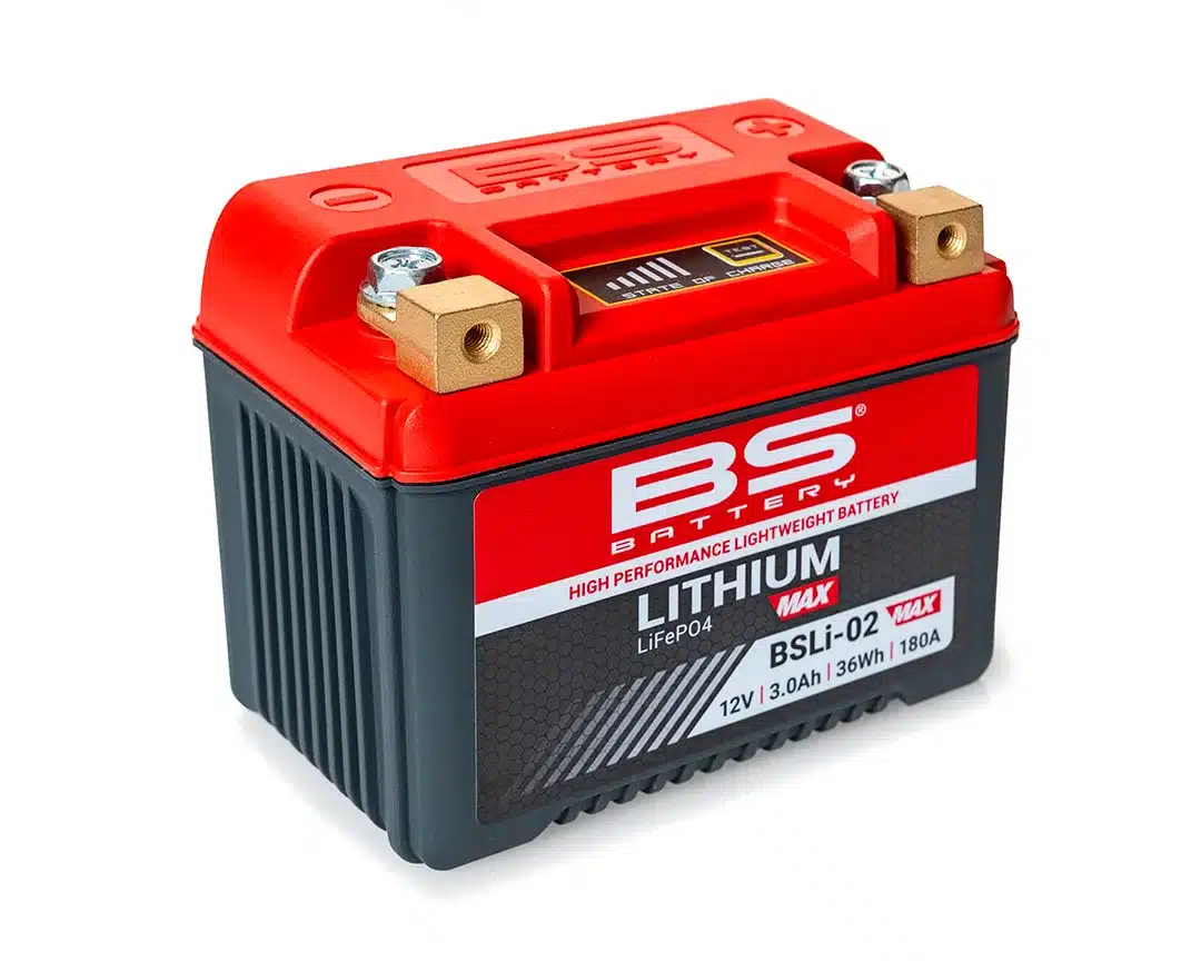 Hochleistungsfähige Lithium-Batterie für Motorräder, Modell BSLi-02 von BS Battery