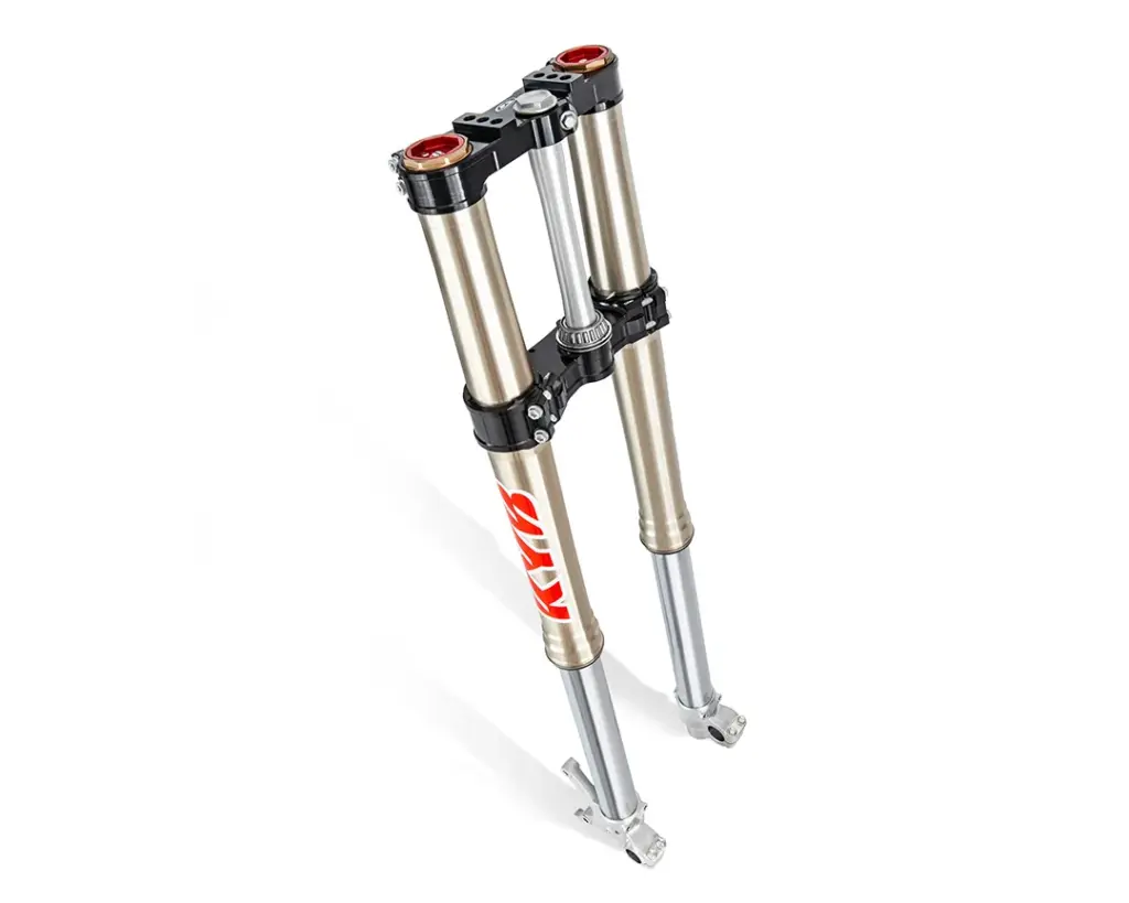 Kayaba-USD-Gabel der Beta RR Race 2T 125 aus nächster Nähe