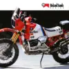 Custom BMW R1200 GS im Rallye-Look als RSD Dakar GS Umbau mit markanter Verkleidung und Gullwing-Elementen.