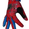 FIST WEBS Motocross-Handschuh im rot-blauen Spinnennetz-Design mit individuell verstellbarem Verschluss