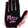 FIST Handwear BISCUITS Motocross- und MTB-Handschuh mit schwarzer Handfläche und buntem Design