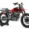 Honda XR650L Custom-Umbau mit Flat-Track-Optik, modifiziertem Rahmen, Startnummer 69 und Rennbereifung.