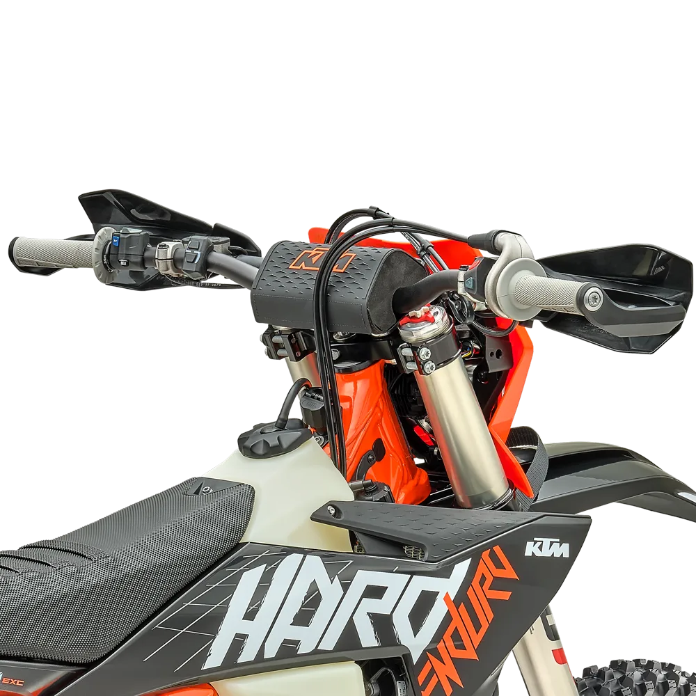 Lenker, Armaturen und Frontpartie der KTM 300 EXC HARDENDURO im Detail