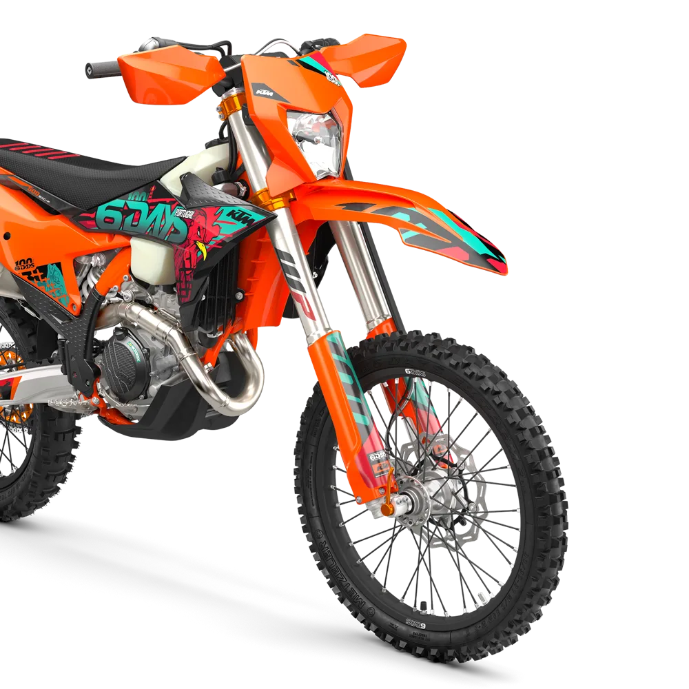 KTM 500 EXC-F 6DAYS Enduro-Motorrad in orange mit 6DAYS-Finish